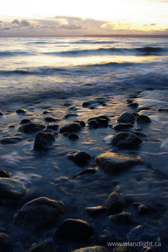 Seascape photo from Smelt Bay Cortes Island, BC Canada.