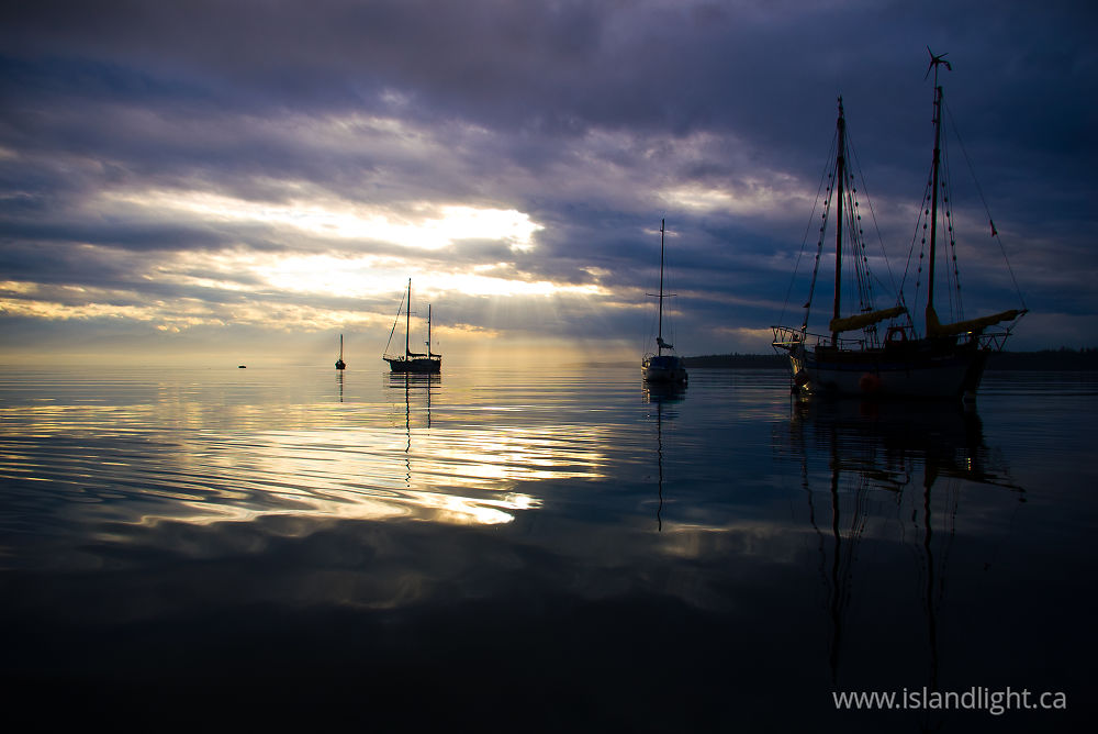 Boating photo from  Cortes Island, BC Canada.