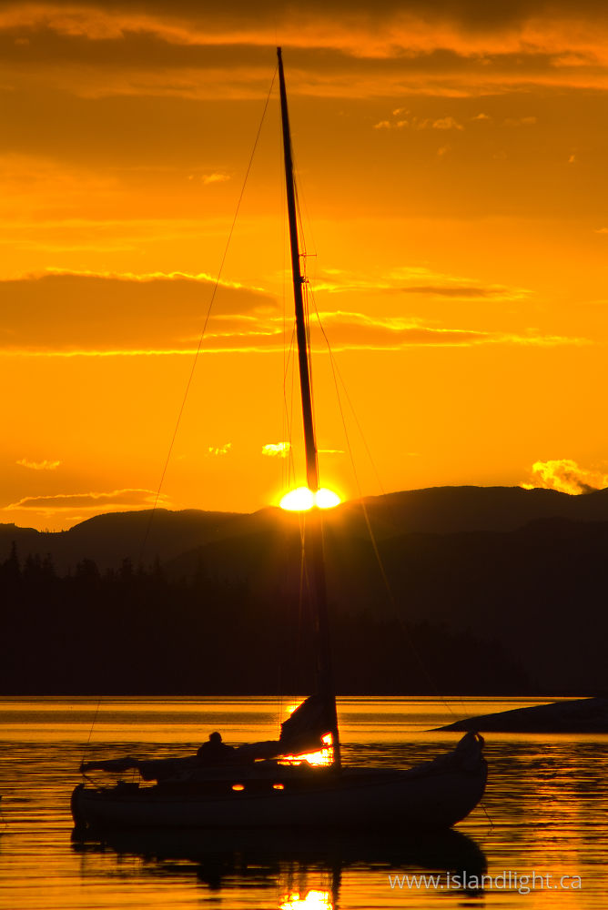 boating photo from  Cortes Island, BC Canada.