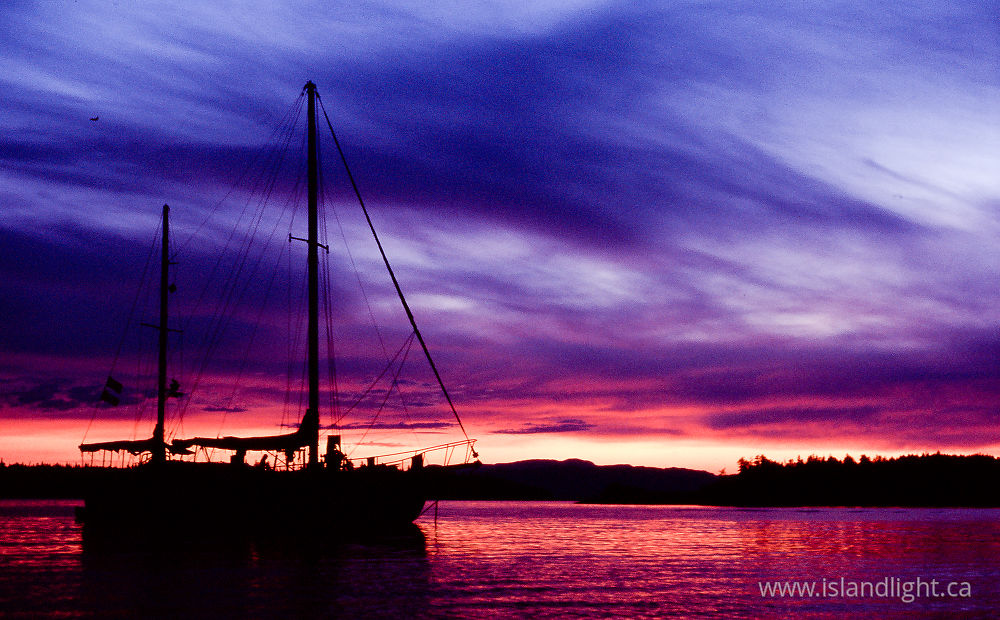 Boating photo from  Cortes Island, BC Canada.