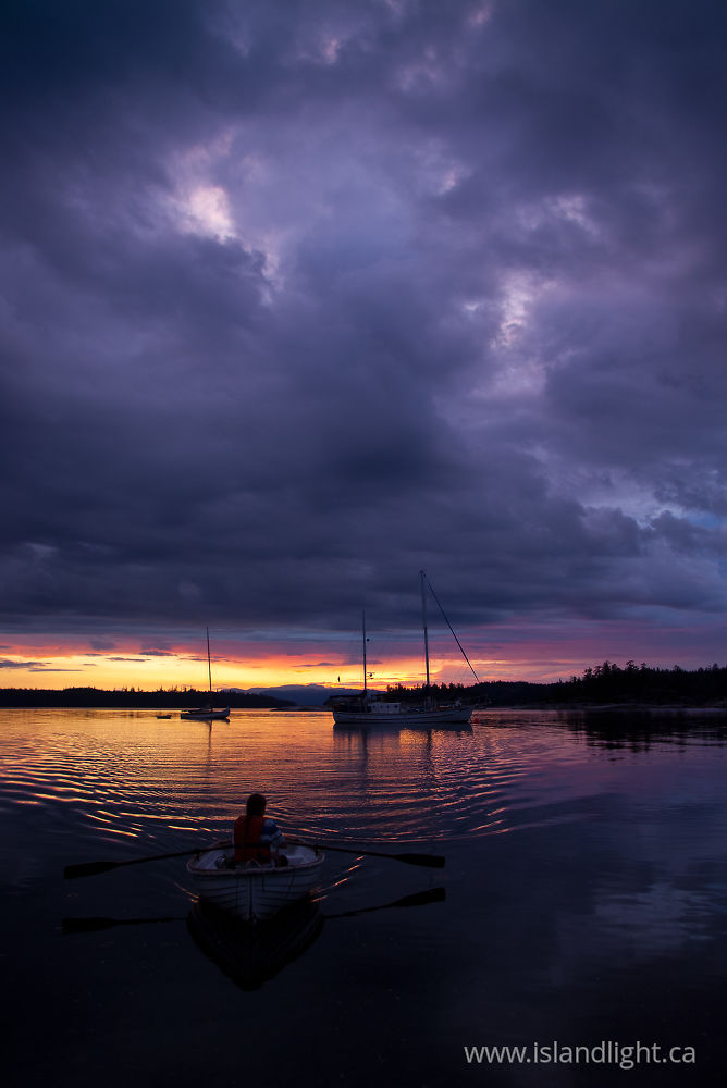 Boating  photo from  Cortes Island, BC Canada.