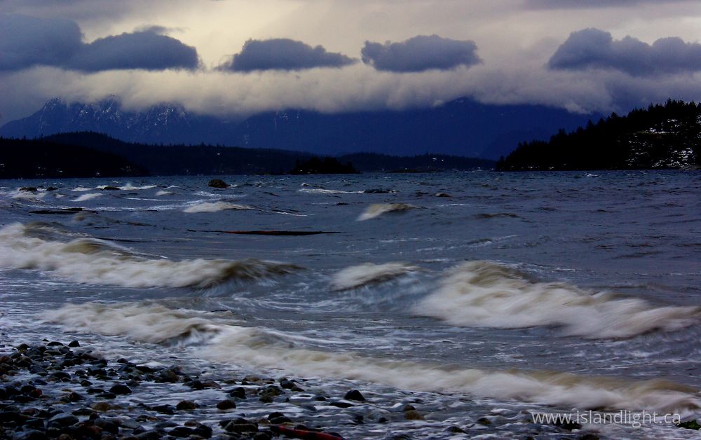 Seascape photo from  Cortes Island, BC Canada.