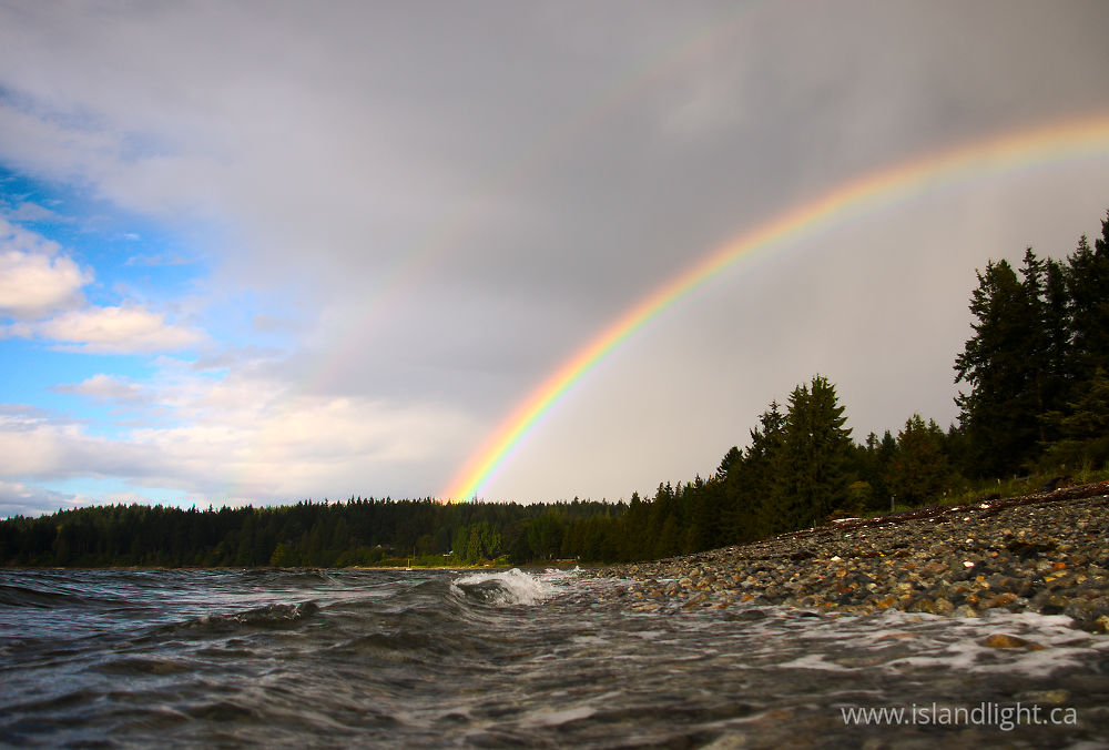 Seascape  photo from Smelt Bay Cortes Island, British Columbia Canada.