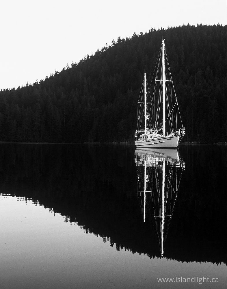 Boating photo from  Cortes Island, BC Canada.