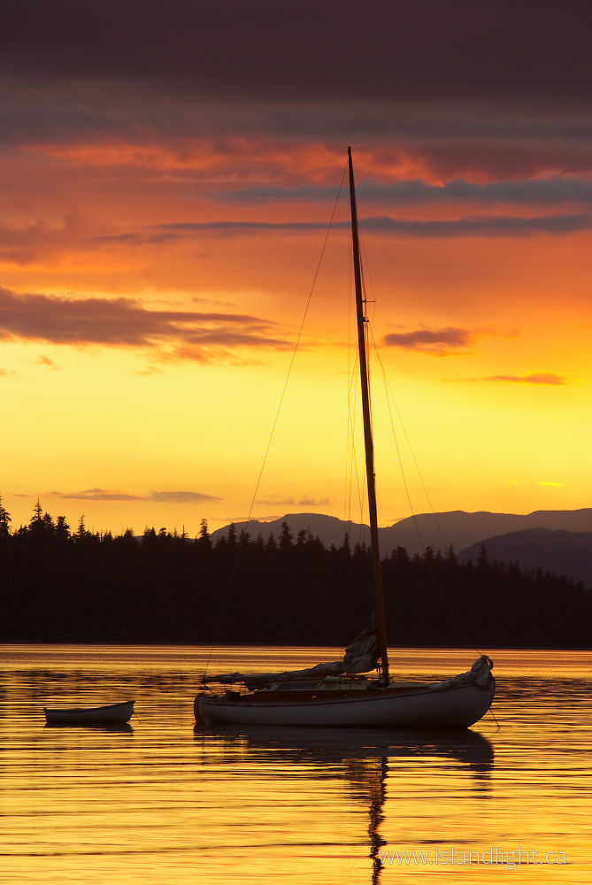 Boating photo from Mansons Landing Cortes Island, BC Canada.
