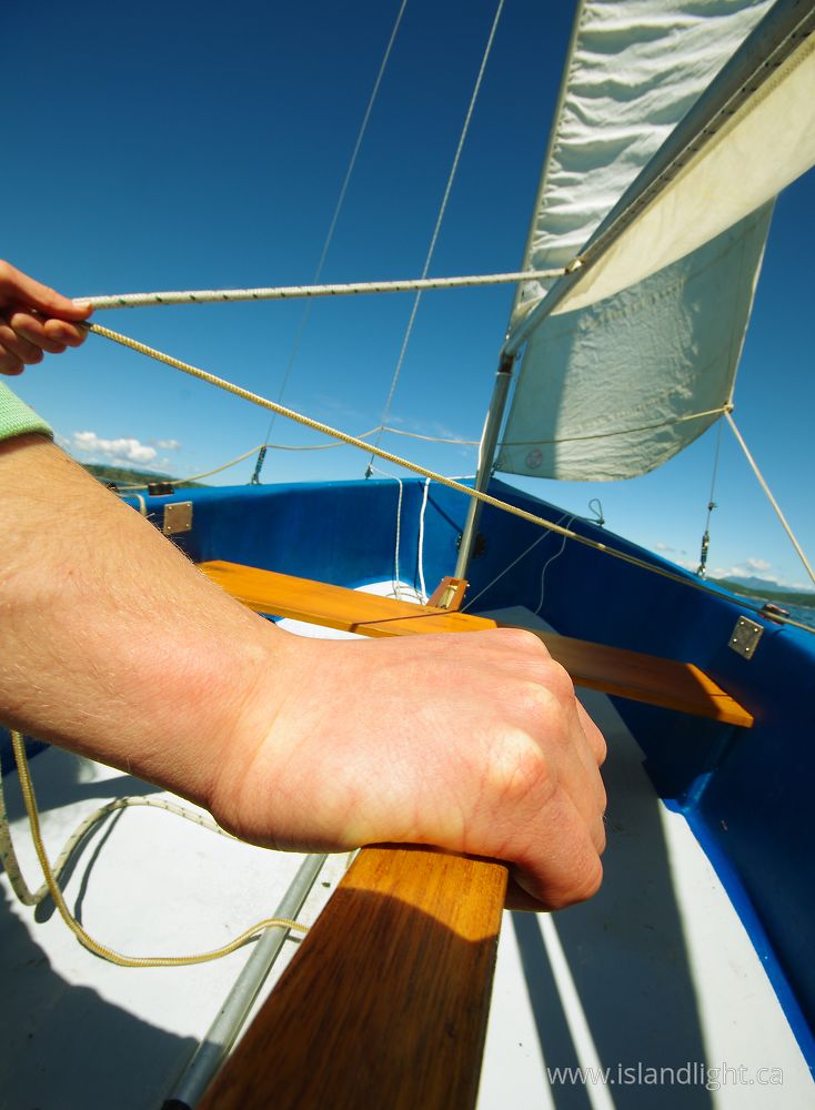 Boating  photo from  Cortes Island, British Columbia Canada.
