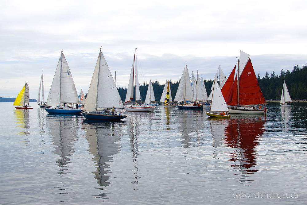 Boating photo from  Cortes Island, BC Canada.