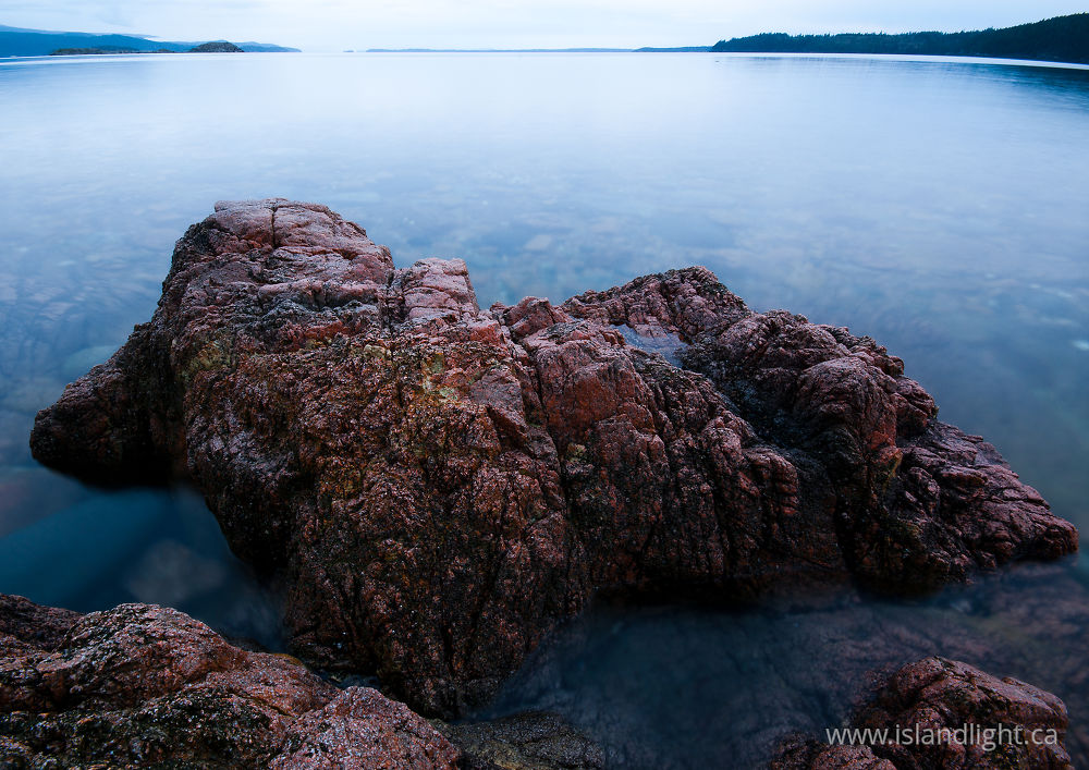 Seascape  photo from Red Granite Point Cortes Island, British Columbia Canada.