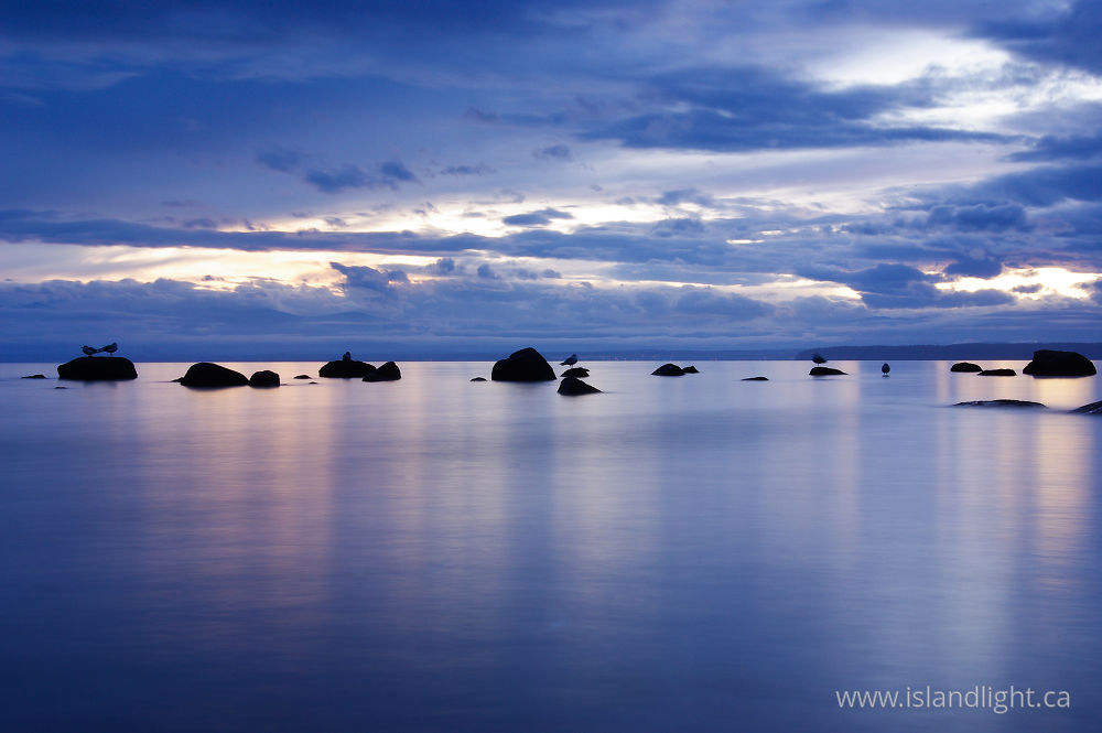 Seascape  photo from Smelt Bay Cortes Island, BC Canada.