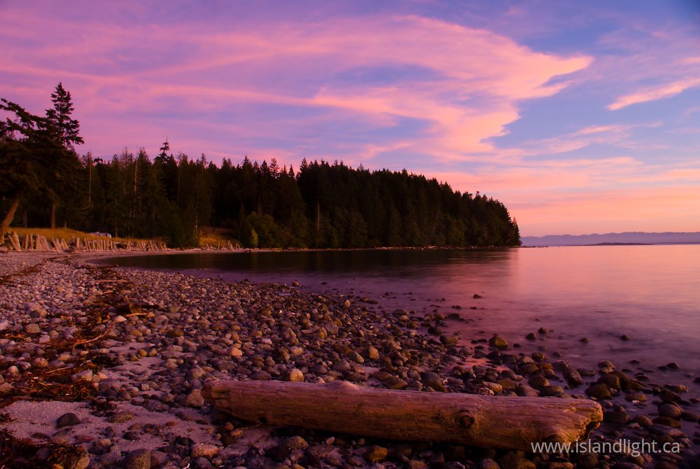 Seascape  photo from Smelt Bay Cortes Island, BC Canada.