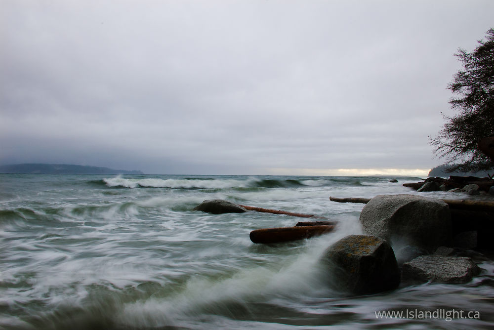 Seascape photo from  Cortes Island, BC Canada.