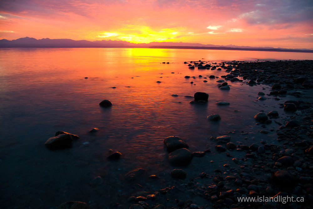 Seascape  photo from Smelt Bay Cortes Island, BC Canada.