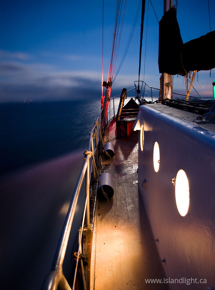 Boating photo from  Discovery Passage, British Columbia Canada.