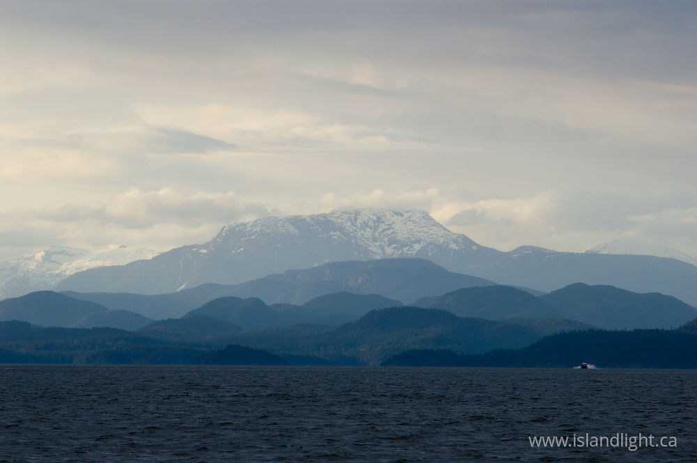 Seascape photo from  Georgia Strait, British Columbia Canada.