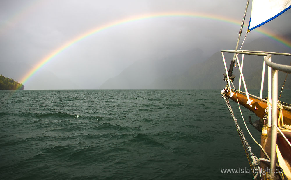 Boating photo from  Knight Inlet, BC Canada.