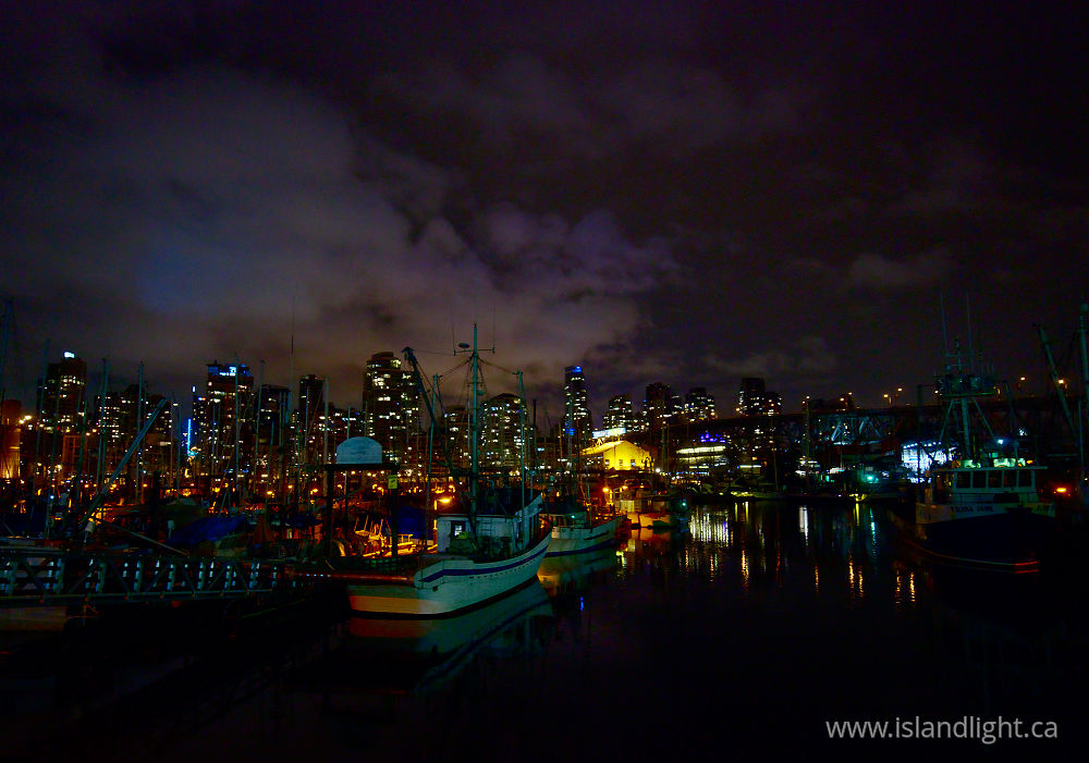 Cityscape  photo from Fishermans Wharf Vancouver, British Columbia Canada.