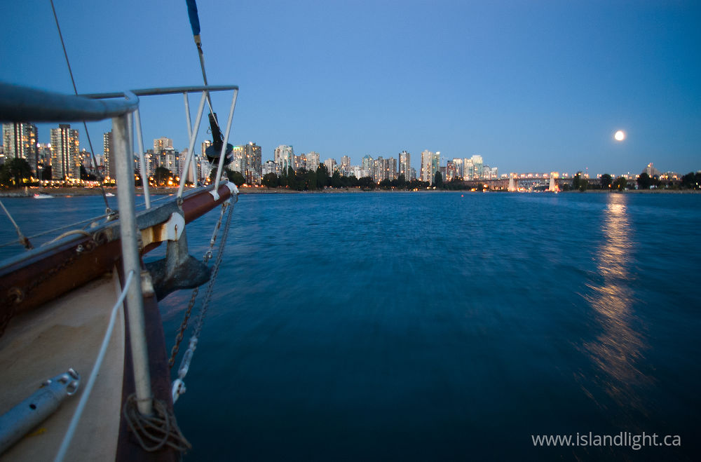 Boating photo from English Bay Vancouver, BC Canada.