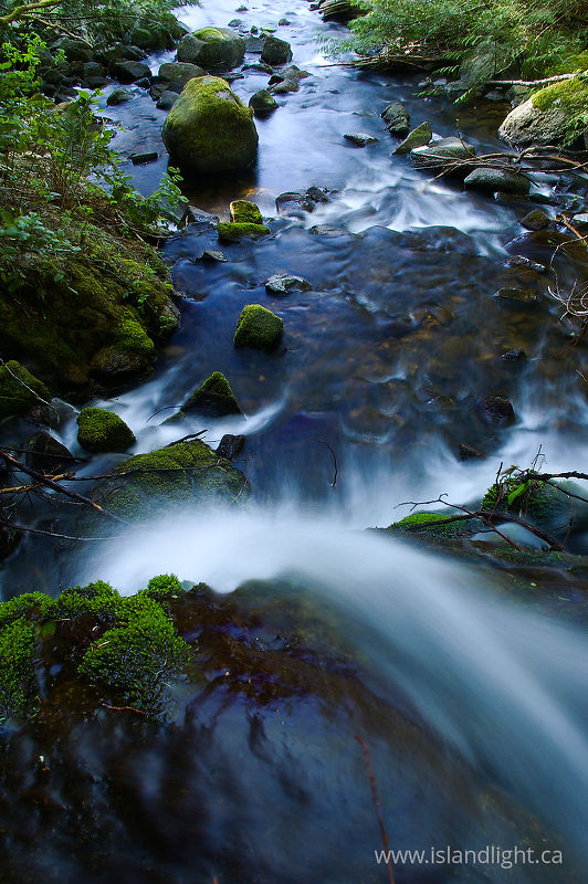 Waterfall Seen from Above -   photo