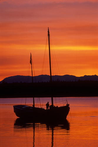 Boating photo from  Cortes Island, BC Canada.