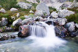 Brandywine Glacier Waterfall - Brandywine Valley Alpine Creek photo