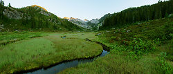 Brandywine Meadows Panorama - Brandywine Valley Alpine Meadow photo