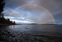Epic Rainbow Over Twin Islands - II - Cortes Island Rainbow photo