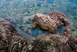 Rocks and water - Cortes Island  photo