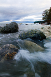 Wave Over Stones - Cortes Island  photo