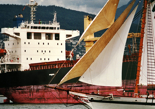 Boating photo from English Bay Vancouver, BC Canada.